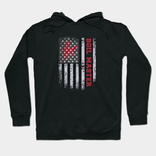 Boil Master Crawfish American Flag Hoodie